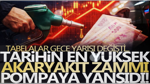 Tarihin en yüksek akaryakıt zammı pompaya yansıdı