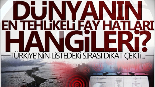 Dünyanın En Tehlikeli 10 Fay Hattı Açıklandı! Türkiye İlk 5'te Yer Aldı