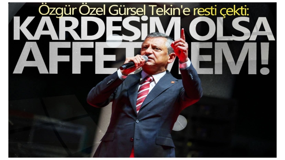 'Gürsel Tekin' gerginliği üzerine Özgül Özel'den ilk hamle!