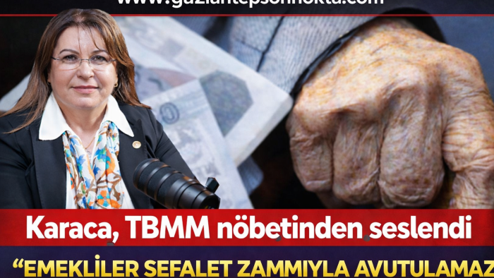 Karaca: “Emekliler sefalet zammıyla avutulamaz”