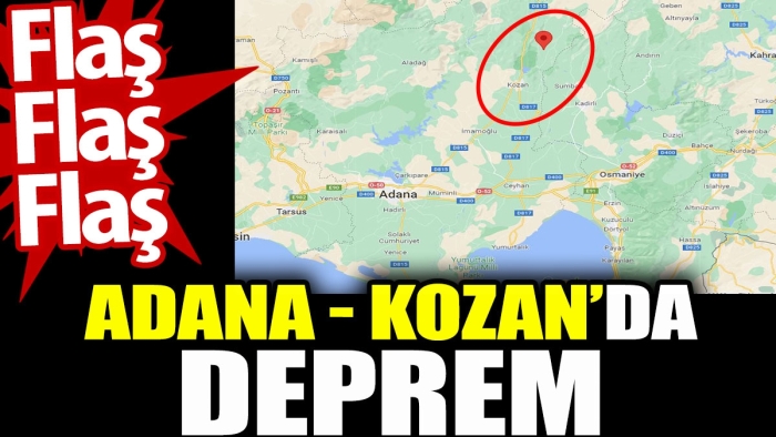 Adana Kozan'da üst üste 3 deprem... Çatlaklar oluştu