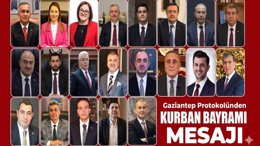 Gaziantep protokolünden Kurban Bayramı mesajları yayımlandı.