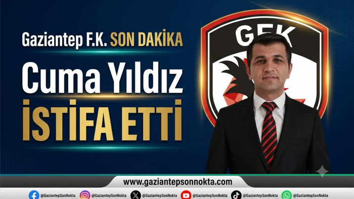 Gaziantep FK'da şok istifa