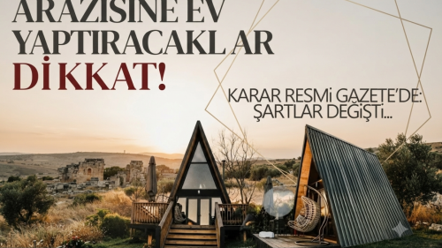 Bungalov ve bağ evleri için son karar verildi! Arazi şartı...