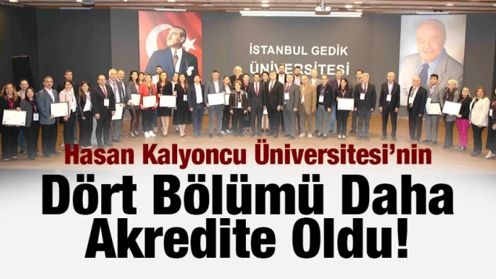Hasan Kalyoncu Üniversitesi’nin Dört Bölümü Daha Akredite Oldu!