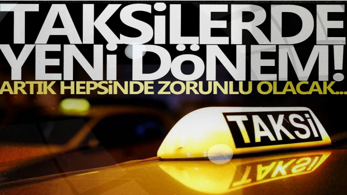 Taksilerde yeni dönem! Kartla ödeme kabulü...