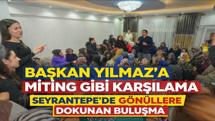 BAŞKAN YILMAZ’A MİTİNG GİBİ KARŞILAMA