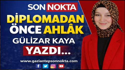 Diplomadan Önce Ahlâk