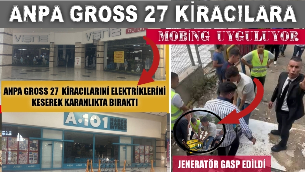 ANPA GROSS 27 KİRACILARIN  ELEKTİRİKLERİNİ KESEREK KARANLIKTA  BIRAKTI