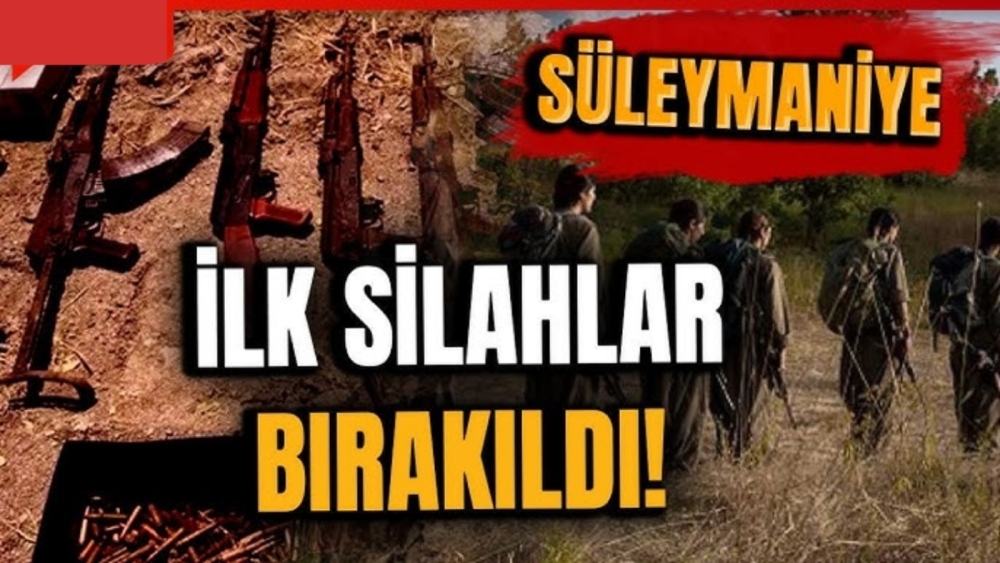 Terörsüz Türkiye'de ilk adım! İlk PKK'lı grup silah bıraktı