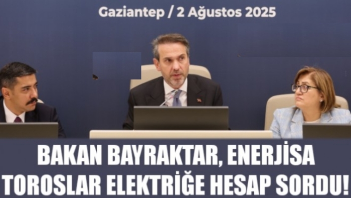 BAKAN BAYRAKTAR, ENERJİSA TOROSLAR ELEKTRİĞE HESAP SORDU!