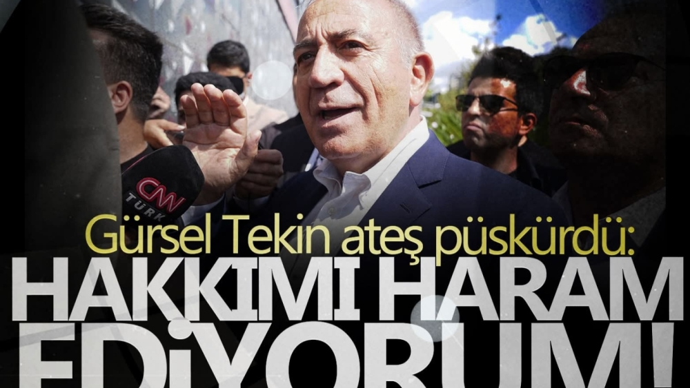 Gürsel Tekin kameralar önünde ateş püskürdü! 'Hakkımı hepsine haram ediyorum'