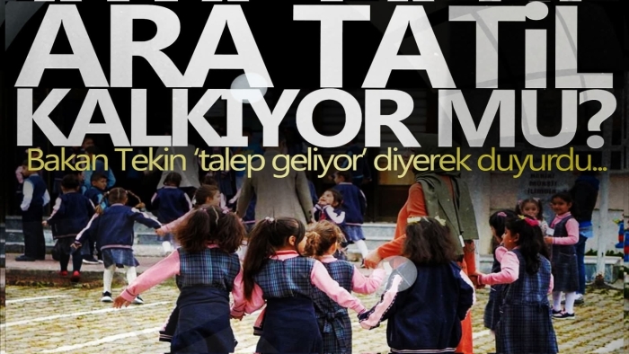 Ara tatil kalkıyor mu? Bakan Tekin duyurdu: Seneye