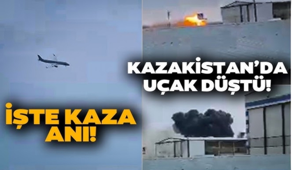 Düşen Baku-Grozny yolcu uçağı böyle düştü: İçinde 72 kişi vardı...