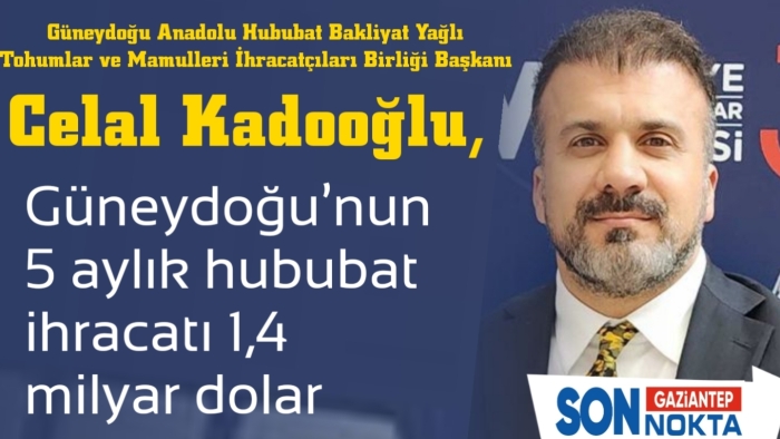 Güneydoğu’nun 5 aylık hububat ihracatı 1,4 milyar dolar