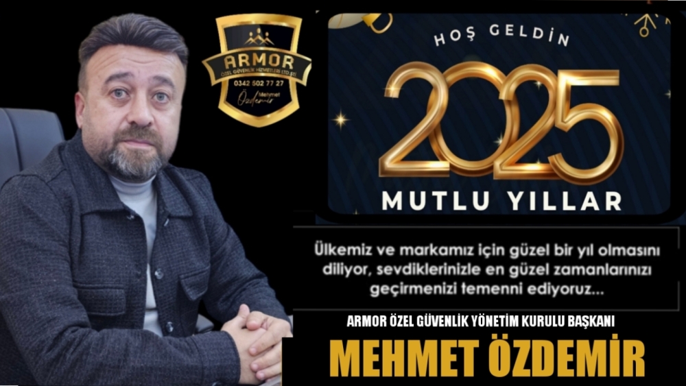 Mehmet Özdemir'den Yeni yıl dolayısıyla mesaj yayımladı