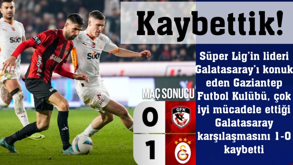 MAĞLUP OLDUK: 0-1