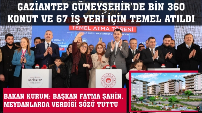 BAKAN KURUM: BAŞKAN FATMA ŞAHİN, MEYDANLARDA VERDİĞİ SÖZÜ TUTTU