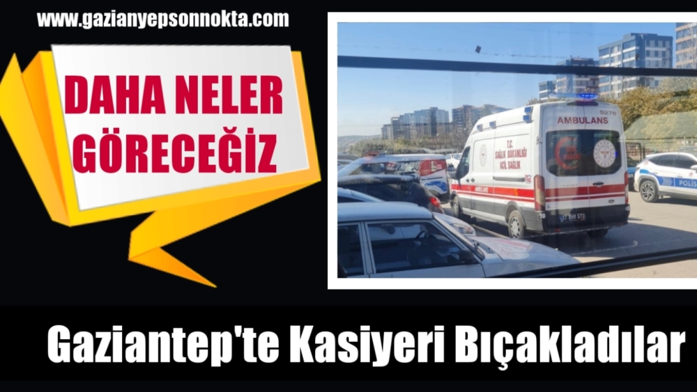 Gaziantep'te markette şok! Kasiyeri bıçakladılar