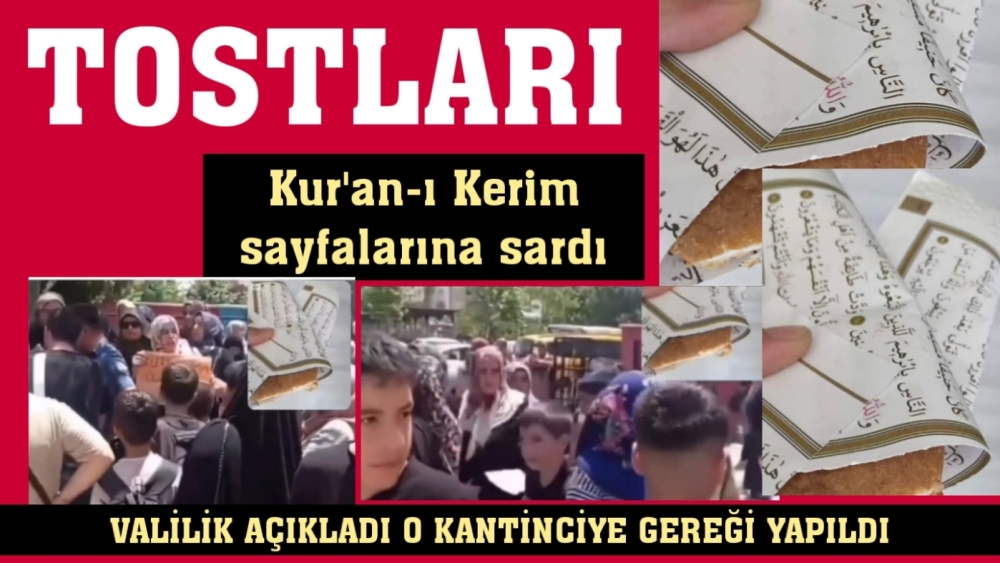 Tostları Kur’an-ı Kerim sayfalarına sardı