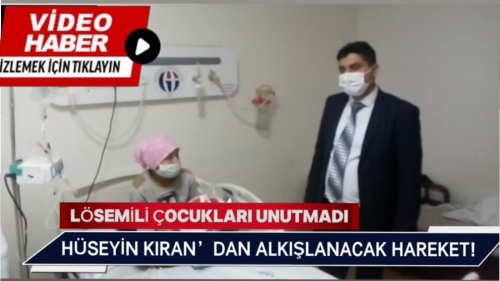 HÜSEYİN KIRAN’DAN ALKIŞLANACAK HAREKET!