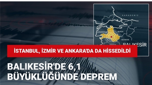 Balıkesir’de 6,1 Büyüklüğünde Deprem! İstanbul, İzmir ve Ankara da Sallandı
