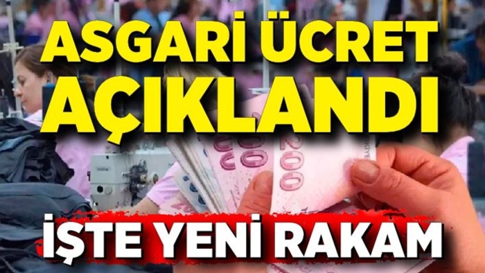 Son dakika! Milyonların beklediği haber geldi: 2026 asgari ücreti 28 bin 75 TL olarak açıklandı