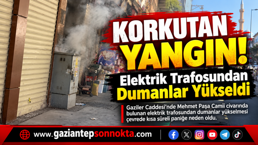 Korkutan Yangın! Elektrik Trafosundan Dumanlar Yükseldi
