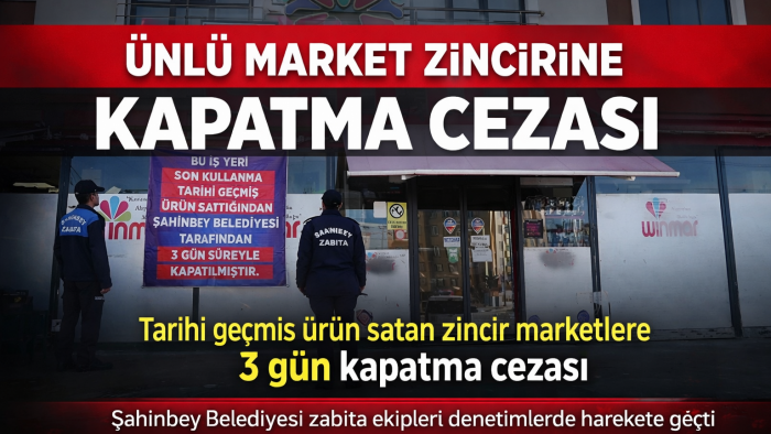Ünlü Market Zincirine Kapatma Cezası