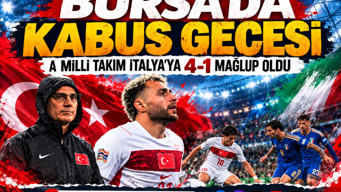 MİLLİ TAKIMA İTALYA ŞOKU: 4-1