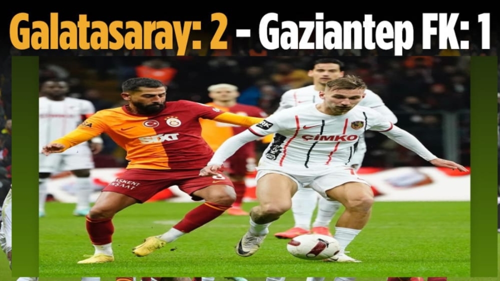 GAZİANTEP F.K ASLANA DİRENEMEDİ 2-1