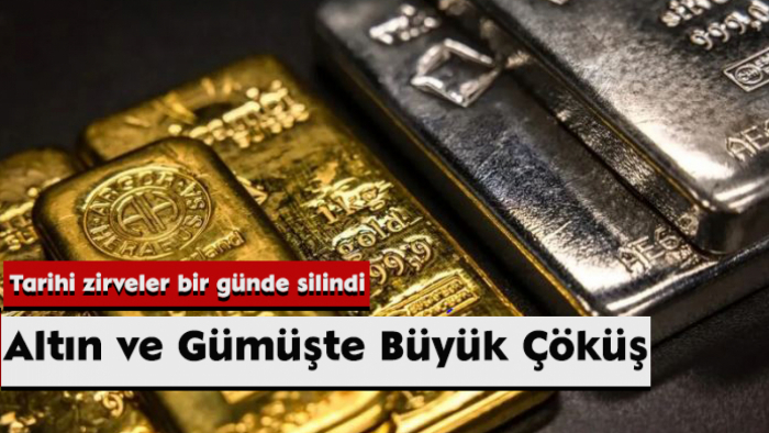 Altın ve gümüşte düşüş hızlandı