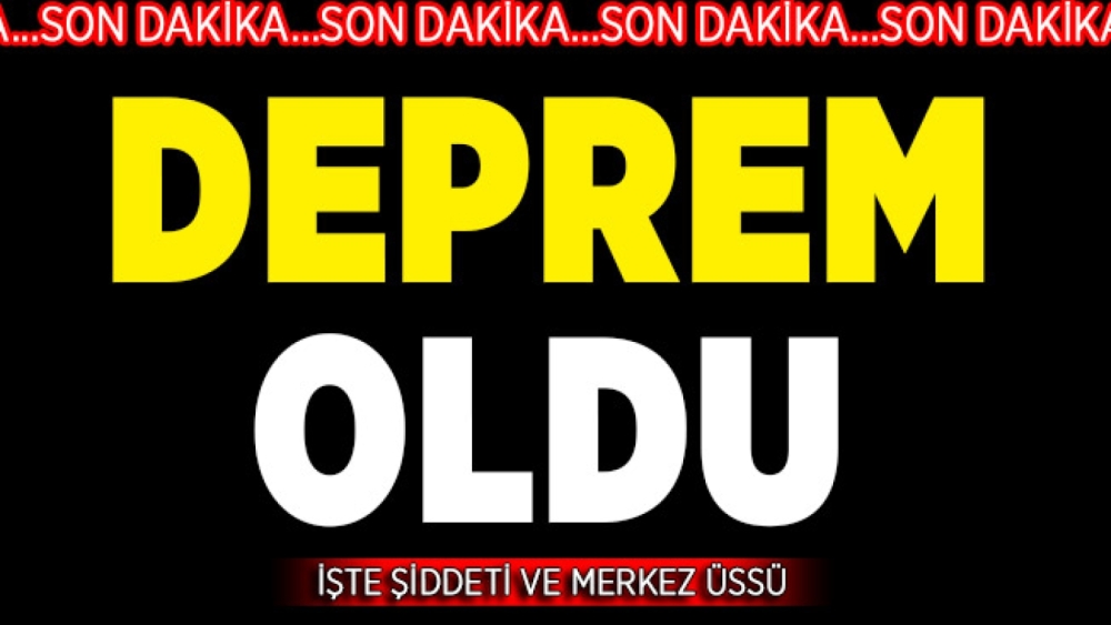 Gaziantep'te deprem oldu