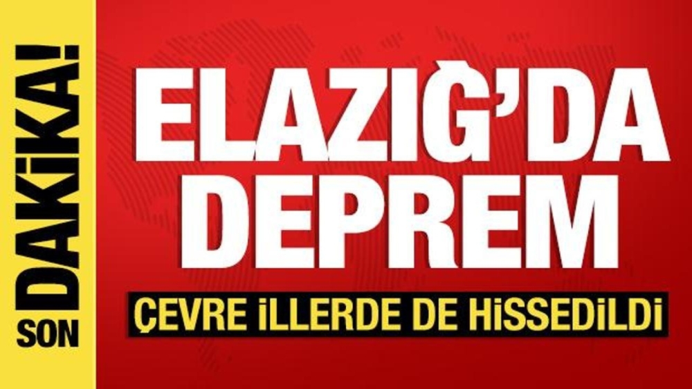 Son dakika: Elazığ'da deprem! Çevre illerde de hissedildi